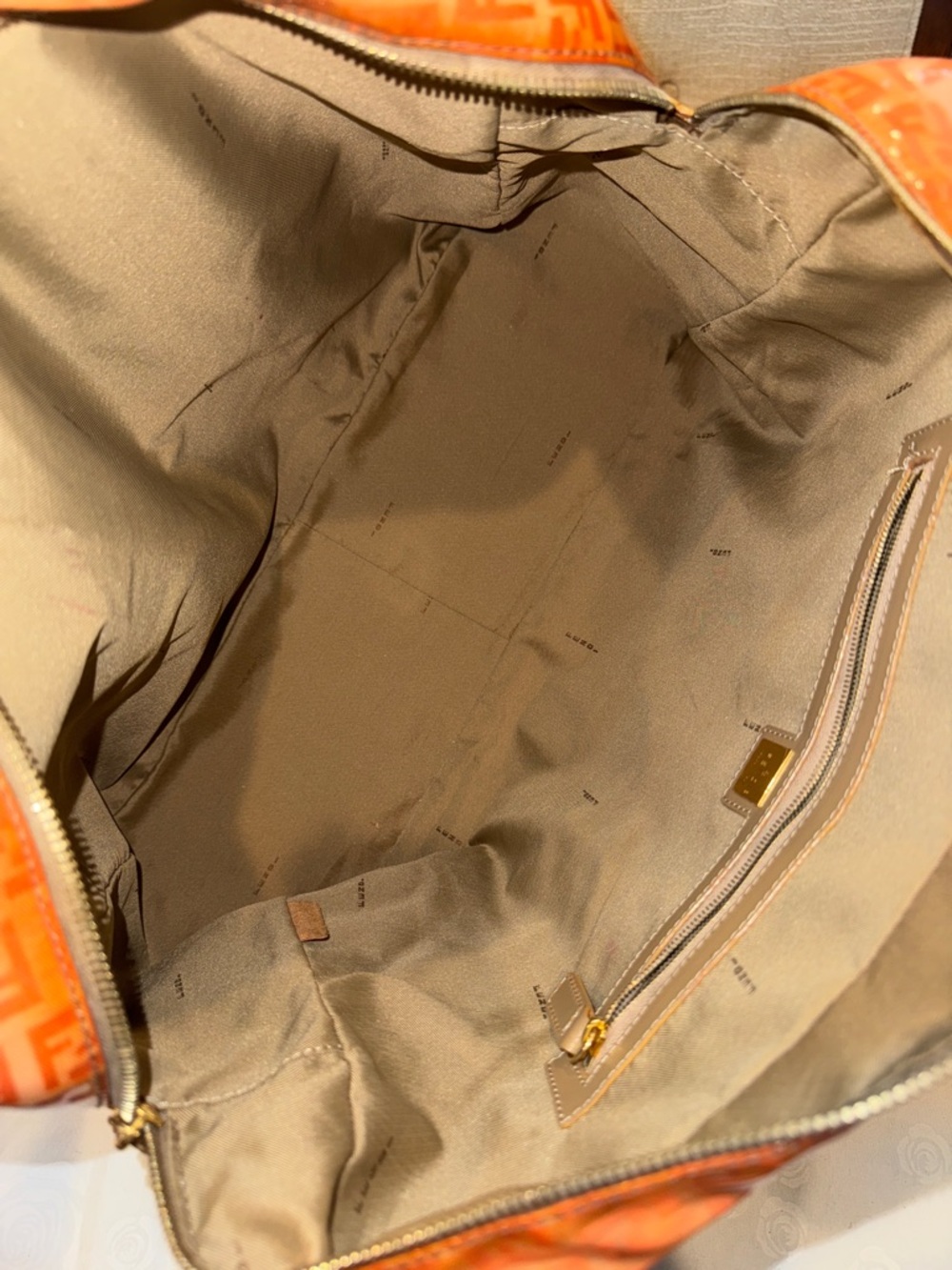 Authentic Fendi Orange FF Monogram Weekender bag - Picture 12 of 16